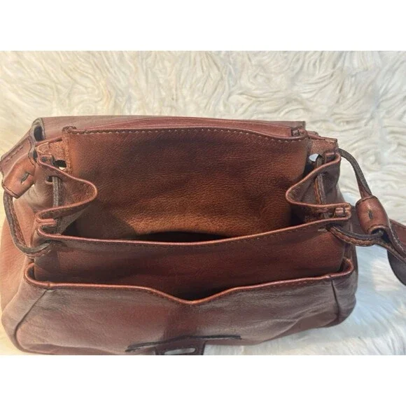 VTG 70s F.Clegg Genuine, Leather Shoulder Bag Purse Frank Clegg Boho Western - Picture 9 of 15